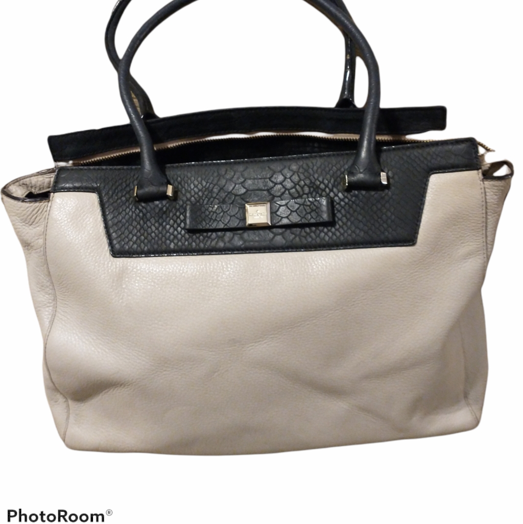 Kate Spade Rivas Street Selby Python Embossed Taupe Bag Ks3